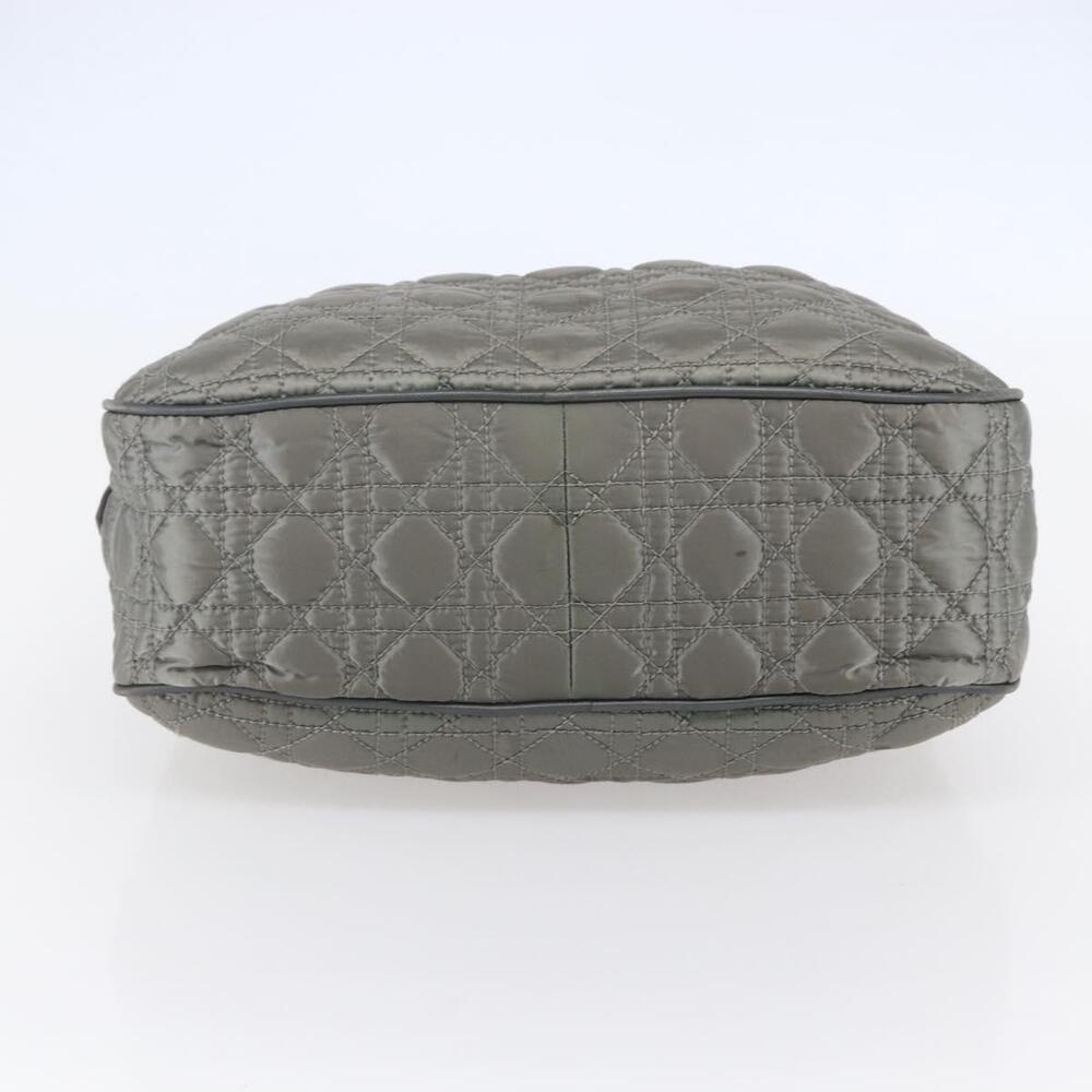 Christian Dior Canage Hand Bag Nylon Gray Silver Auth 147959 - Picture 5 of 16